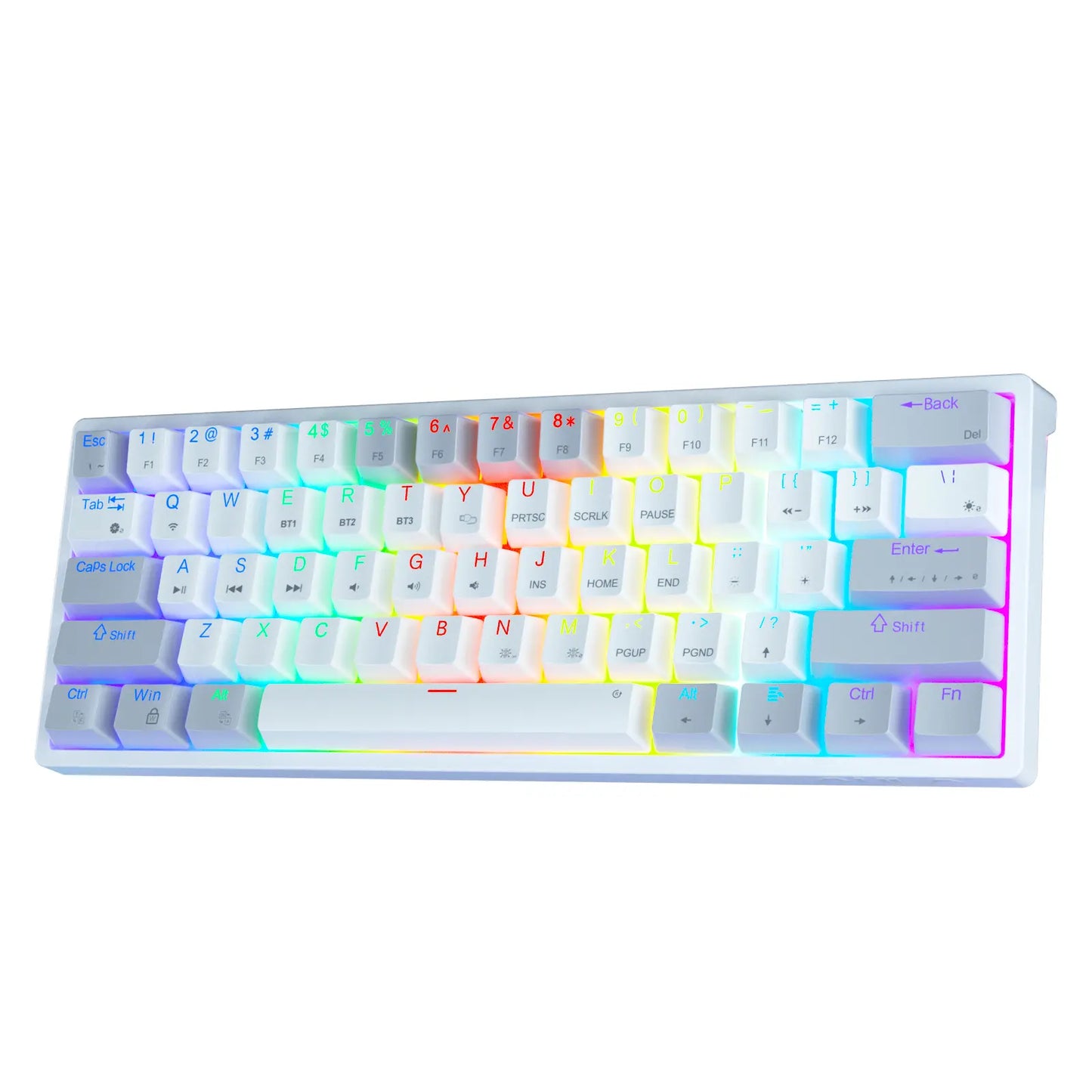 Solakka SK961 Wireless Mechanical Keyboard - 60% Compact Design, Triple Connectivity, RGB Backlighting, Programmable Features for Gaming and Office Use, Ideal Birthday Gift